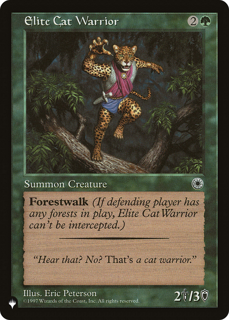 Elite Cat Warrior (Flavor Text) [The List] | Yard's Games Ltd