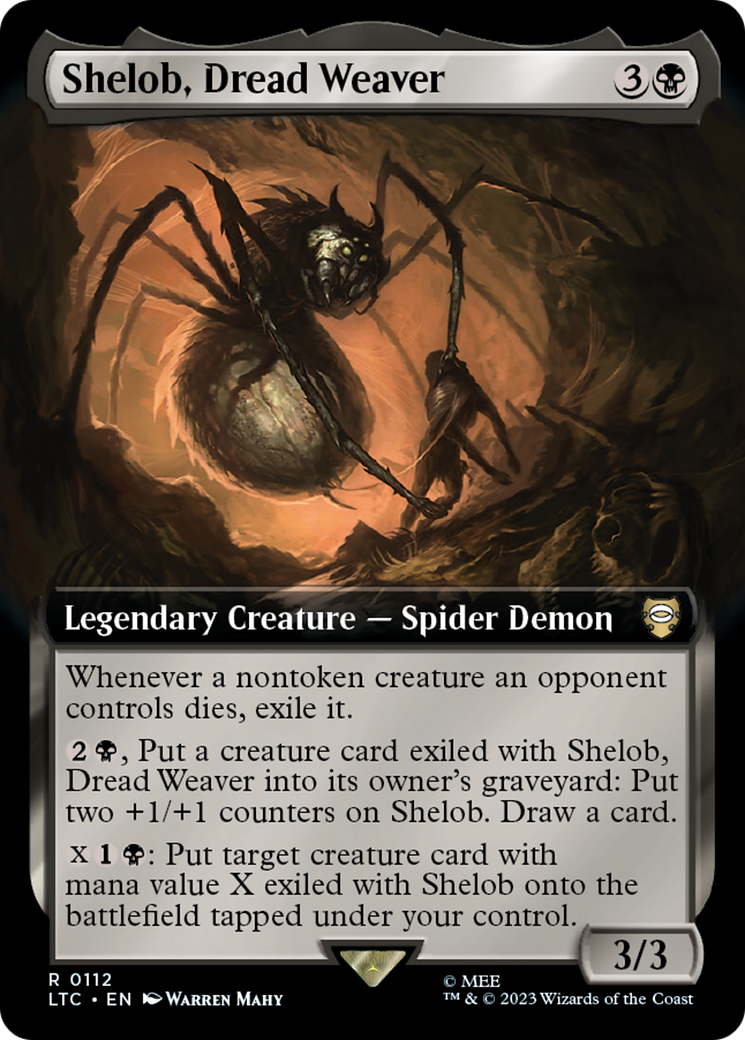 Shelob, Dread Weaver (Extended Art) [The Lord of the Rings: Tales of Middle-Earth Commander] | Yard's Games Ltd