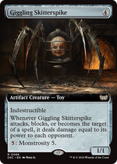 Giggling Skitterspike (Extended Art) [Duskmourn: House of Horror Commander] | Yard's Games Ltd