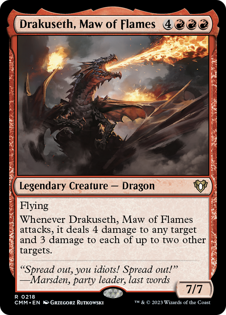 Drakuseth, Maw of Flames [Commander Masters] | Yard's Games Ltd