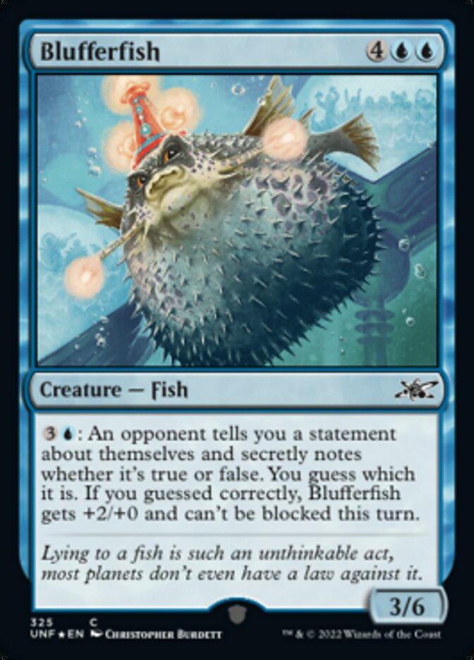 Blufferfish (Galaxy Foil) [Unfinity] | Yard's Games Ltd