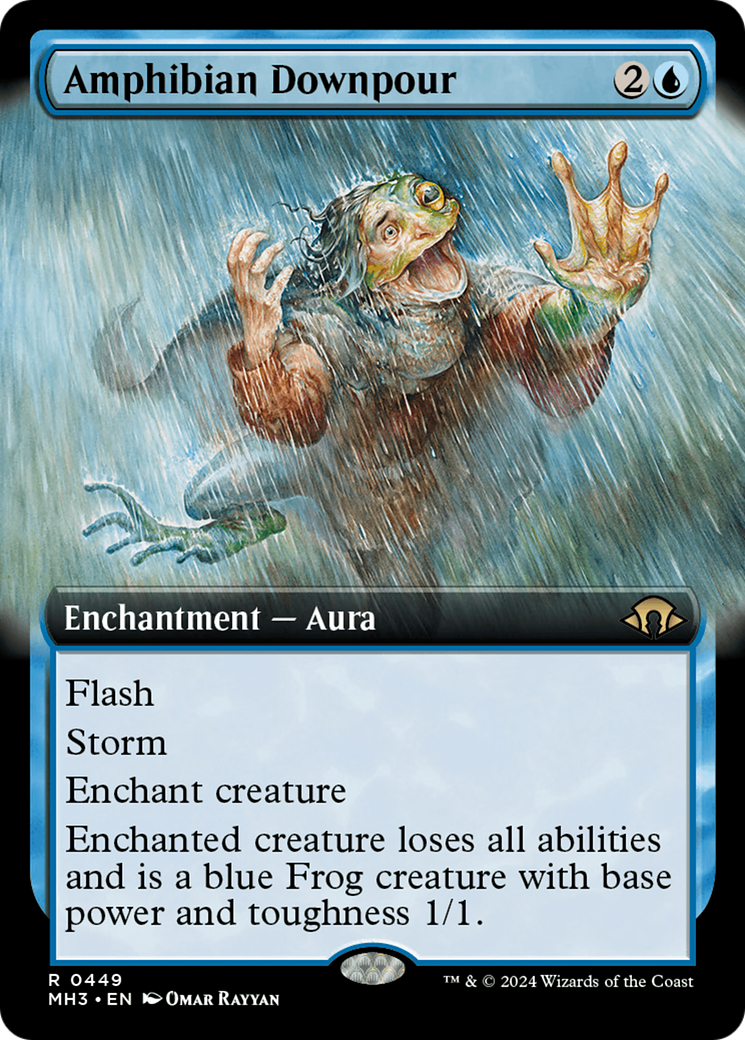 Amphibian Downpour (Extended Art) [Modern Horizons 3] | Yard's Games Ltd