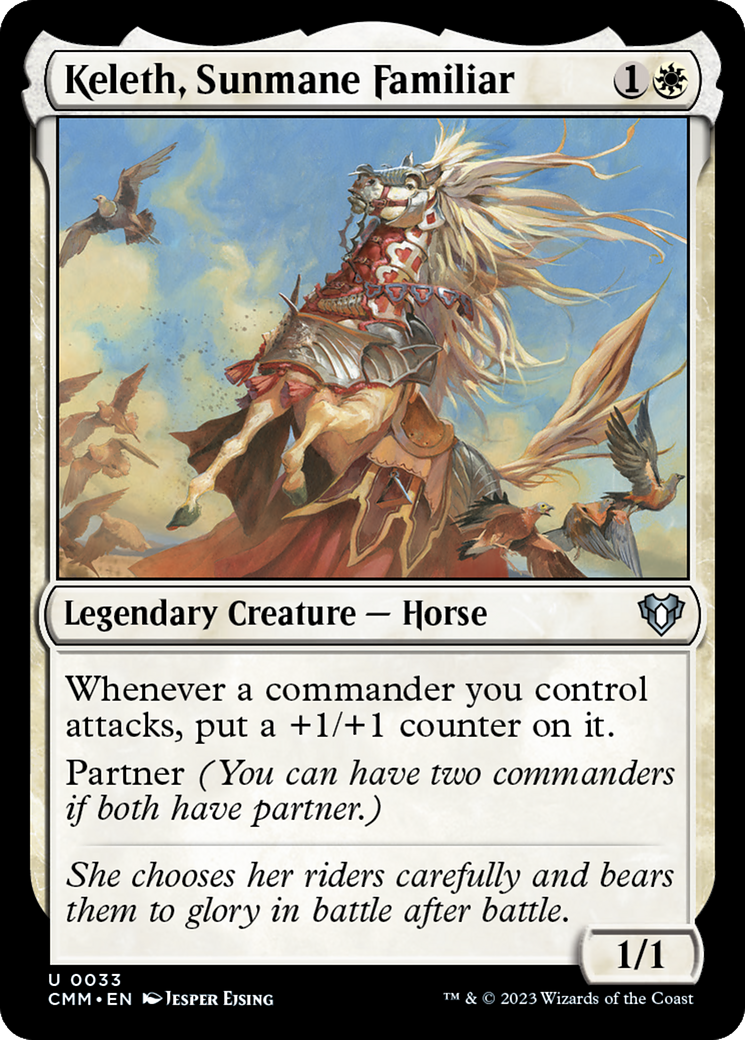 Keleth, Sunmane Familiar [Commander Masters] | Yard's Games Ltd