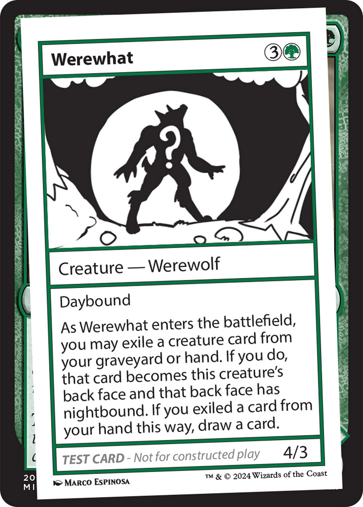 Werewhat [Mystery Booster 2 Playtest Cards] | Yard's Games Ltd