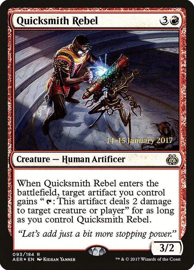 Quicksmith Rebel [Aether Revolt Prerelease Promos] | Yard's Games Ltd