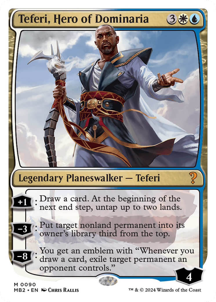 Teferi, Hero of Dominaria (White Border) [Mystery Booster 2] | Yard's Games Ltd