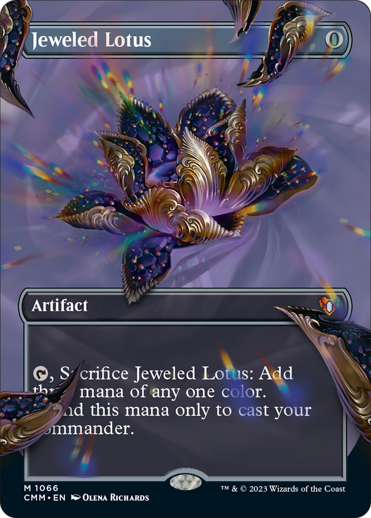 Jeweled Lotus (Borderless Textured Foil Frame Break) [Commander Masters] | Yard's Games Ltd