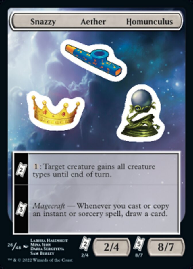 Snazzy Aether Homunculus [Unfinity Stickers] | Yard's Games Ltd