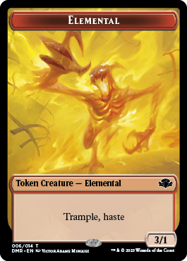 Elephant // Elemental Double-Sided Token [Dominaria Remastered Tokens] | Yard's Games Ltd