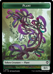 Plant // Sand Warrior Double-Sided Token [Outlaws of Thunder Junction Commander Tokens] | Yard's Games Ltd