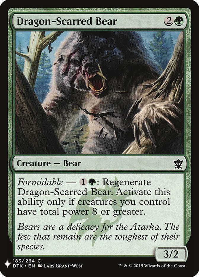 Dragon-Scarred Bear [Mystery Booster] | Yard's Games Ltd