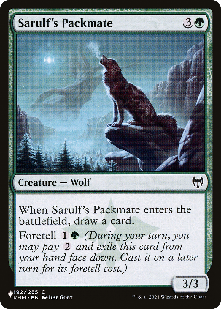 Sarulf's Packmate [The List Reprints] | Yard's Games Ltd