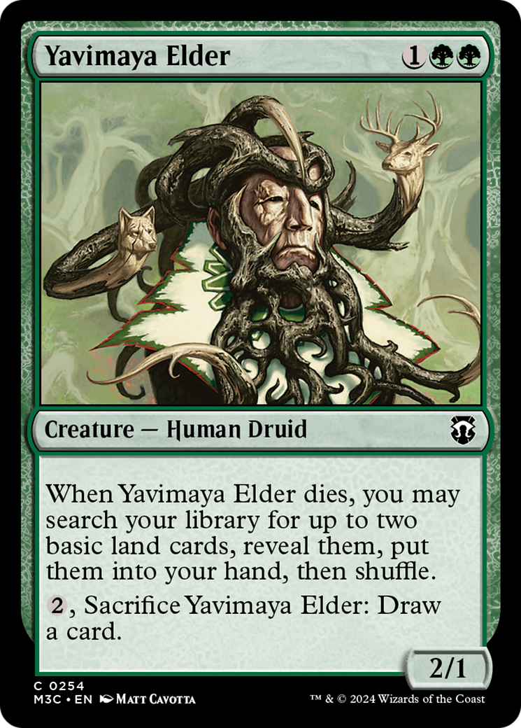 Yavimaya Elder (Ripple Foil) [Modern Horizons 3 Commander] | Yard's Games Ltd