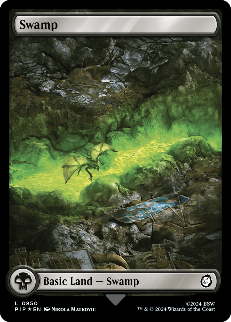 Swamp (0850) (Surge Foil) [Fallout] | Yard's Games Ltd