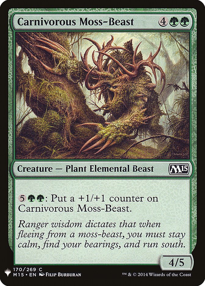 Carnivorous Moss-Beast [Mystery Booster] | Yard's Games Ltd