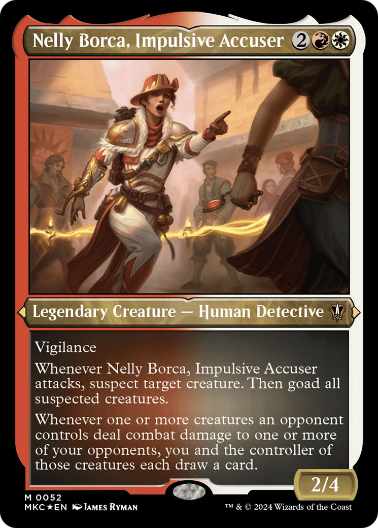 Nelly Borca, Impulsive Accuser (Display Commander) [Murders at Karlov Manor Commander] | Yard's Games Ltd