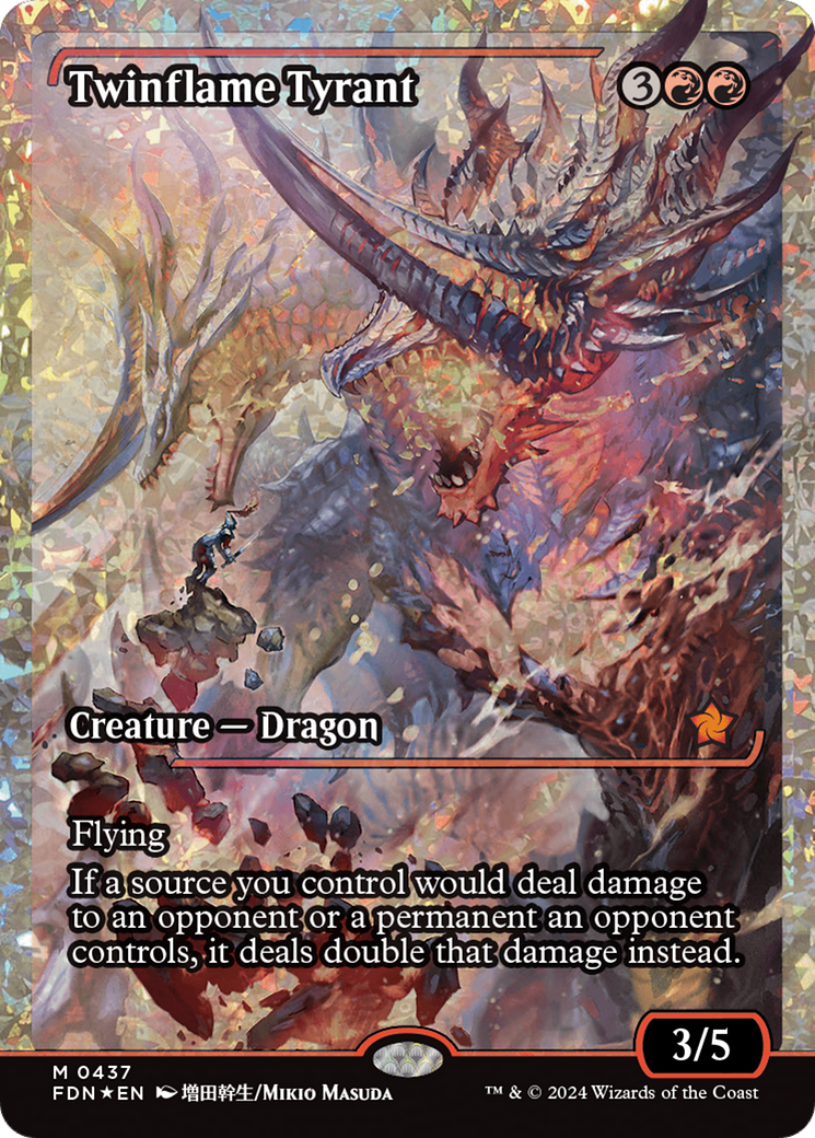 Twinflame Tyrant (Fracture Foil) [Foundations] | Yard's Games Ltd