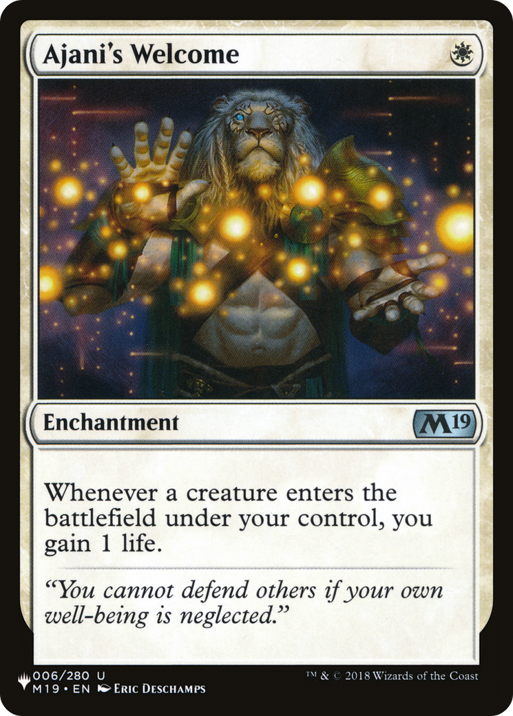 Ajani's Welcome [The List Reprints] | Yard's Games Ltd