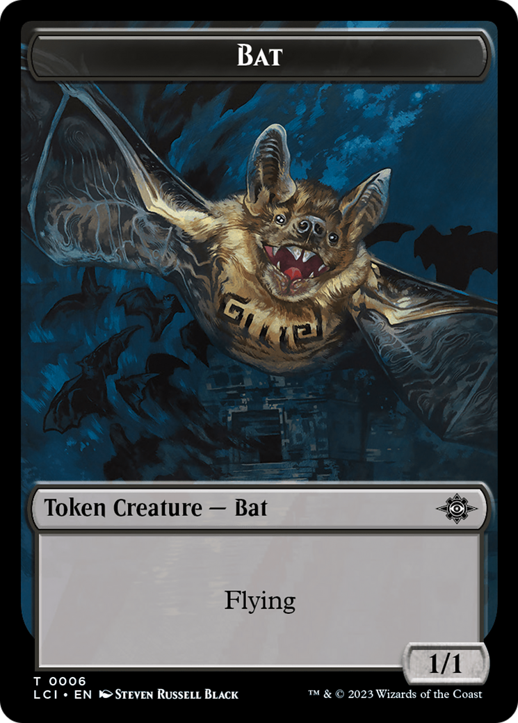 Vampire // Bat Double-Sided Token [The Lost Caverns of Ixalan Tokens] | Yard's Games Ltd