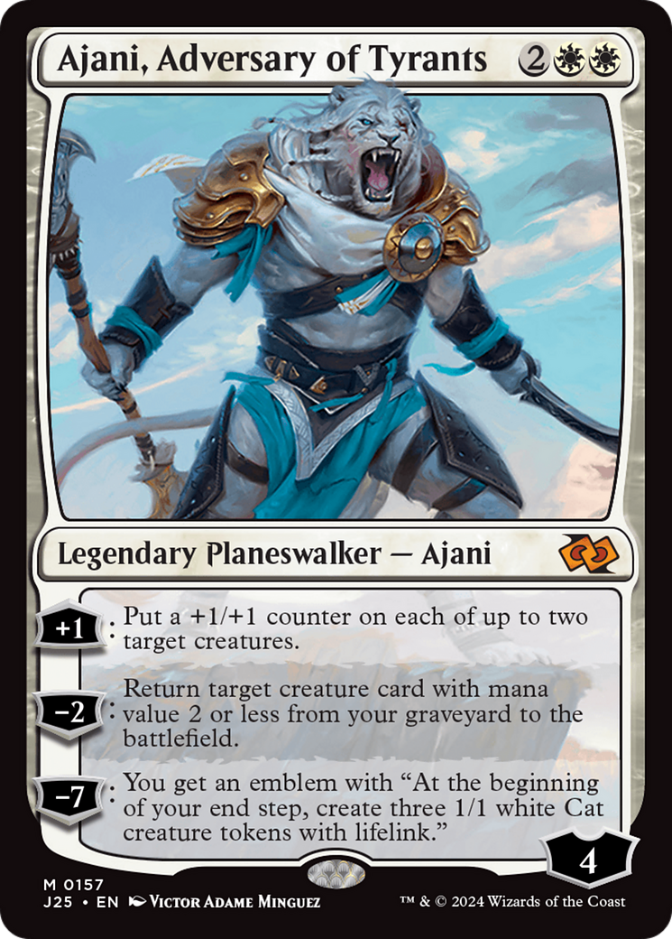 Ajani, Adversary of Tyrants [Foundations Jumpstart] | Yard's Games Ltd