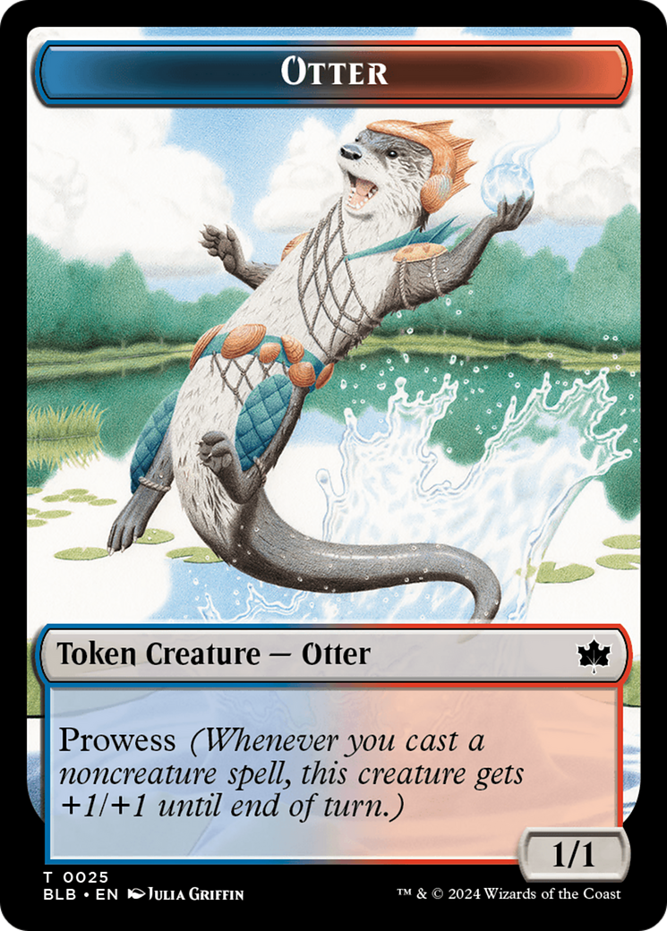 Otter // Copy Double-Sided Token [Bloomburrow Tokens] | Yard's Games Ltd