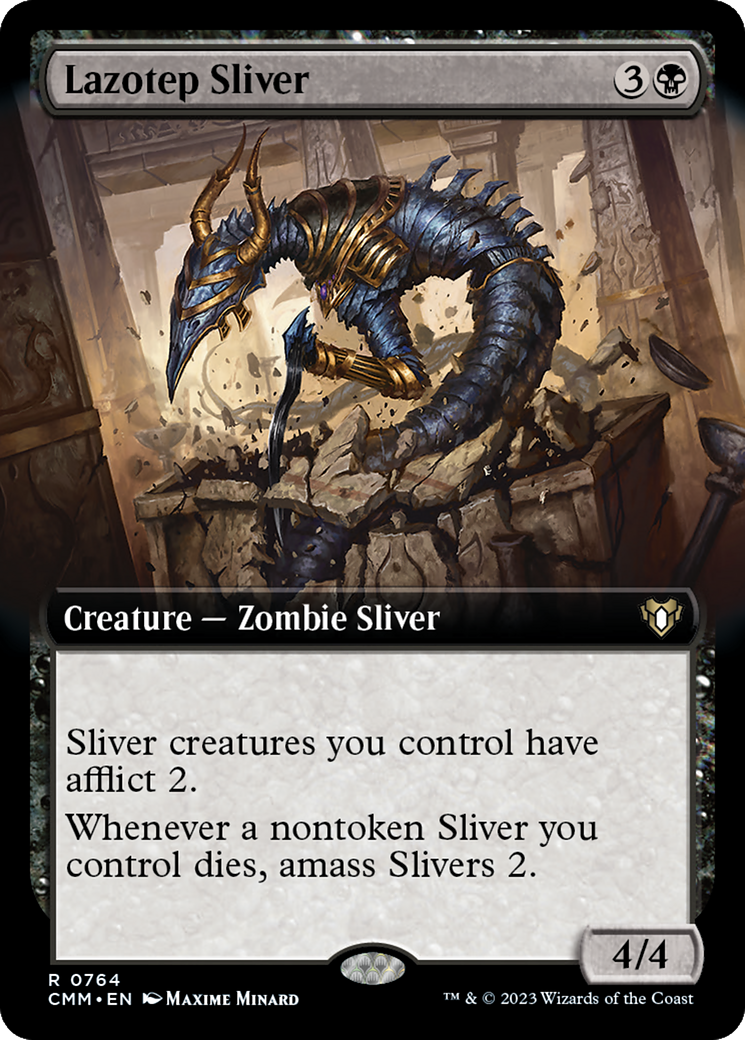 Lazotep Sliver (Extended Art) [Commander Masters] | Yard's Games Ltd