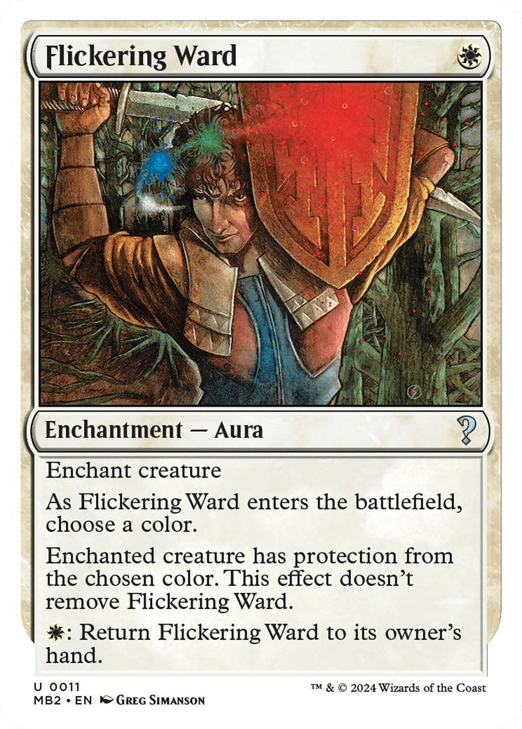 Flickering Ward (White Border) [Mystery Booster 2] | Yard's Games Ltd