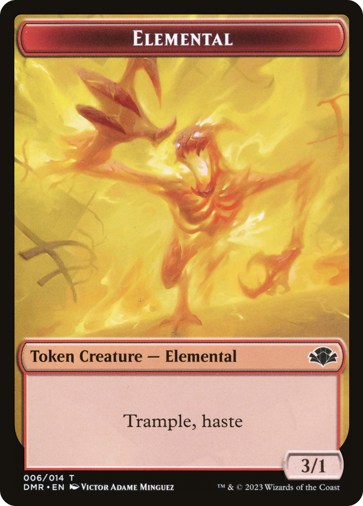 Elemental Token [Dominaria Remastered Tokens] | Yard's Games Ltd