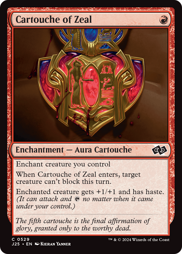 Cartouche of Zeal [Foundations Jumpstart] | Yard's Games Ltd