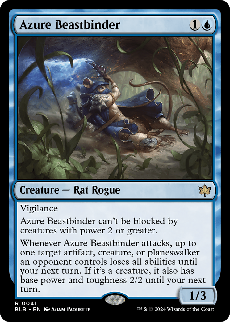 Azure Beastbinder [Bloomburrow] | Yard's Games Ltd