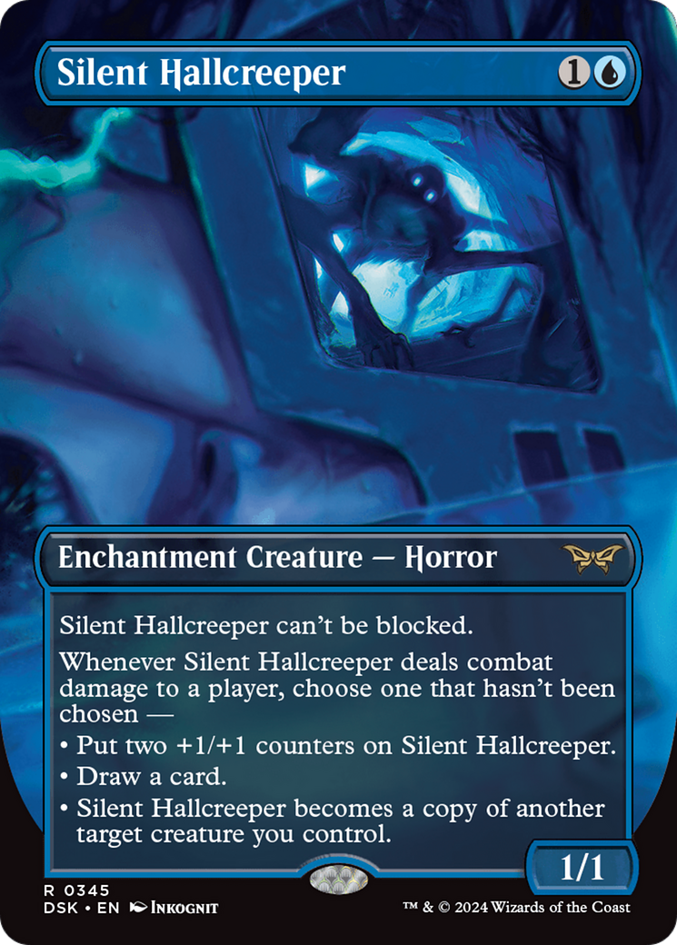 Silent Hallcreeper (Borderless) [Duskmourn: House of Horror] | Yard's Games Ltd