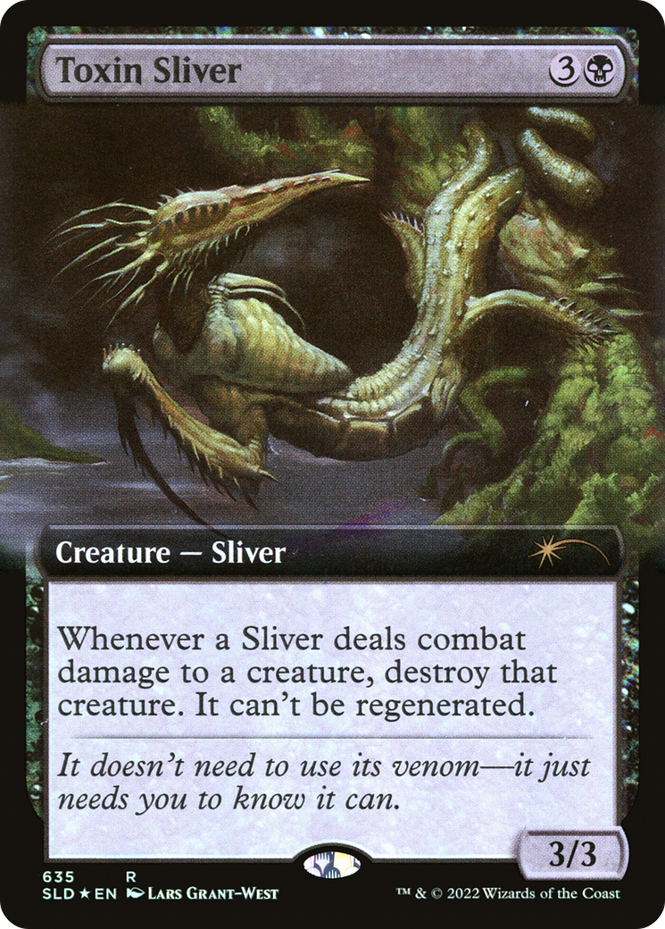 Toxin Sliver (Extended Art) [Secret Lair Drop Promos] | Yard's Games Ltd