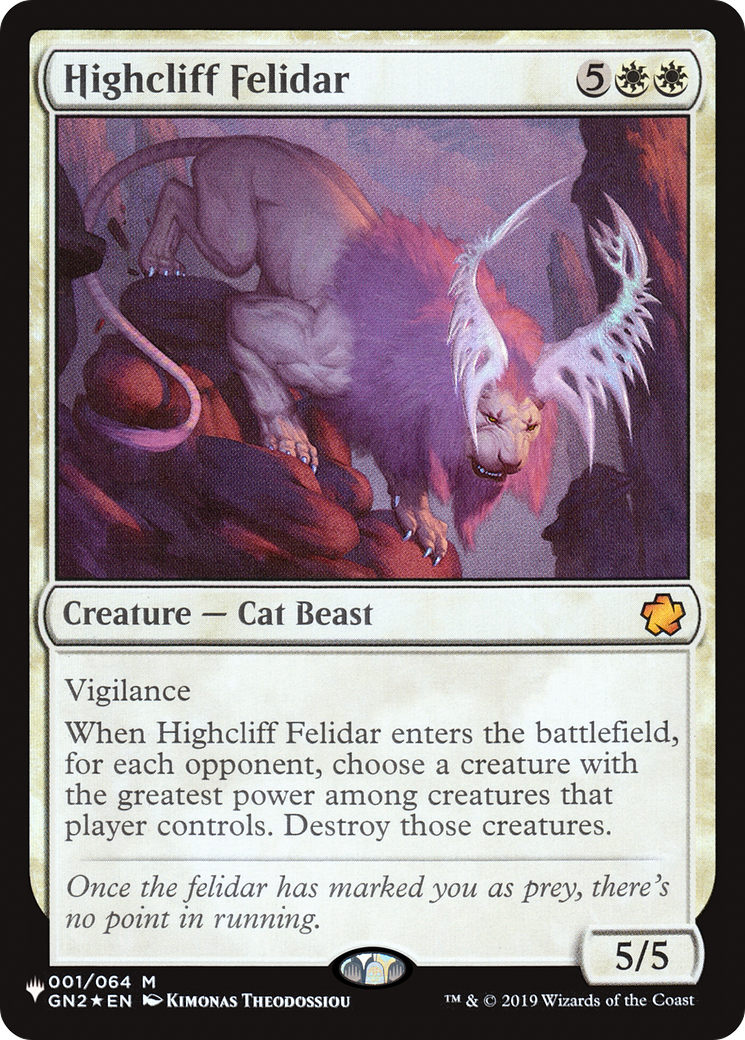 Highcliff Felidar [The List] | Yard's Games Ltd