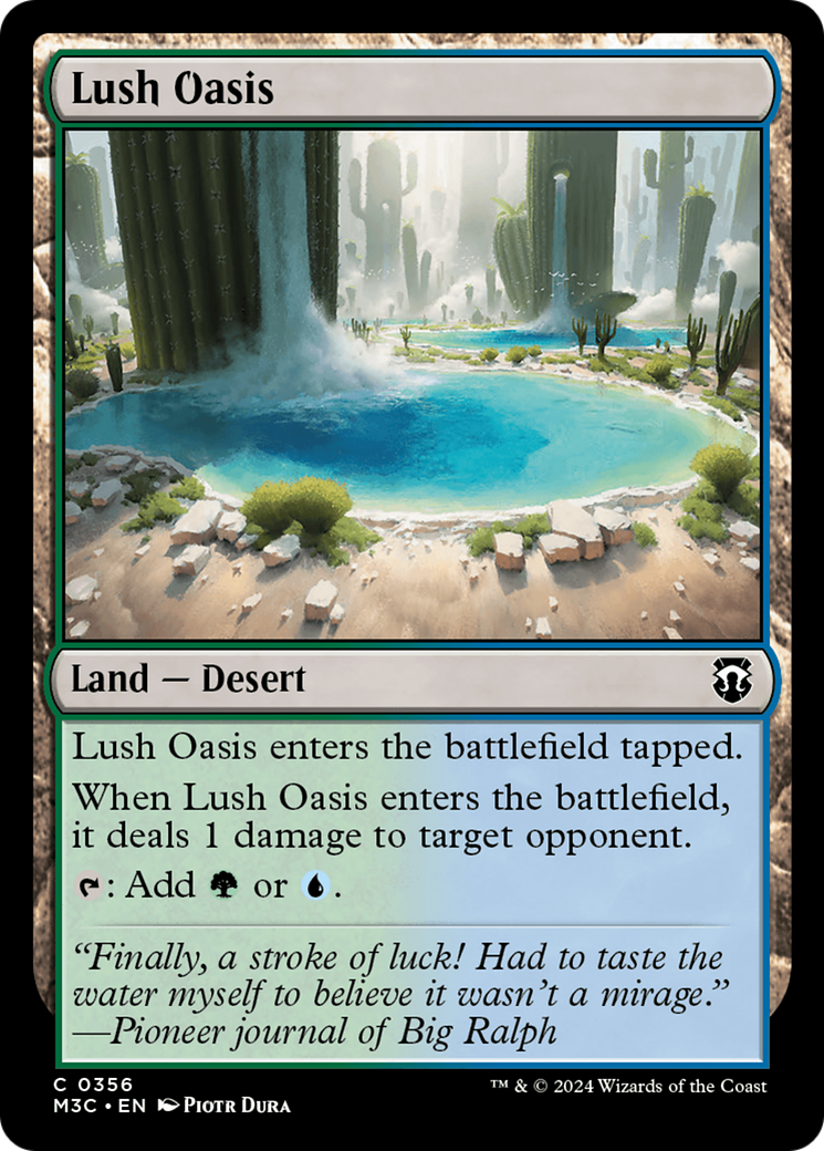 Lush Oasis (Ripple Foil) [Modern Horizons 3 Commander] | Yard's Games Ltd