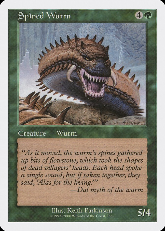 Spined Wurm [Media Promos] | Yard's Games Ltd