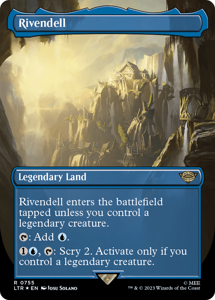 Rivendell (Borderless) (Surge Foil) [The Lord of the Rings: Tales of Middle-Earth] | Yard's Games Ltd