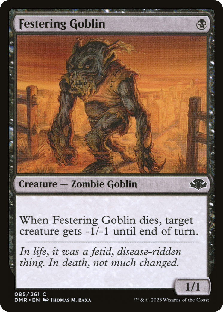 Festering Goblin [Dominaria Remastered] | Yard's Games Ltd