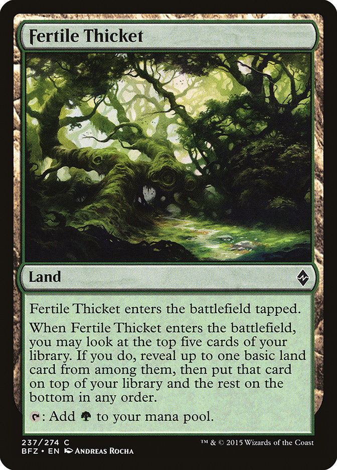 Fertile Thicket [Battle for Zendikar] | Yard's Games Ltd