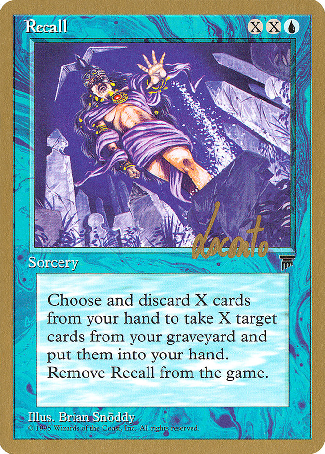 Recall (Michael Loconto) [Pro Tour Collector Set] | Yard's Games Ltd