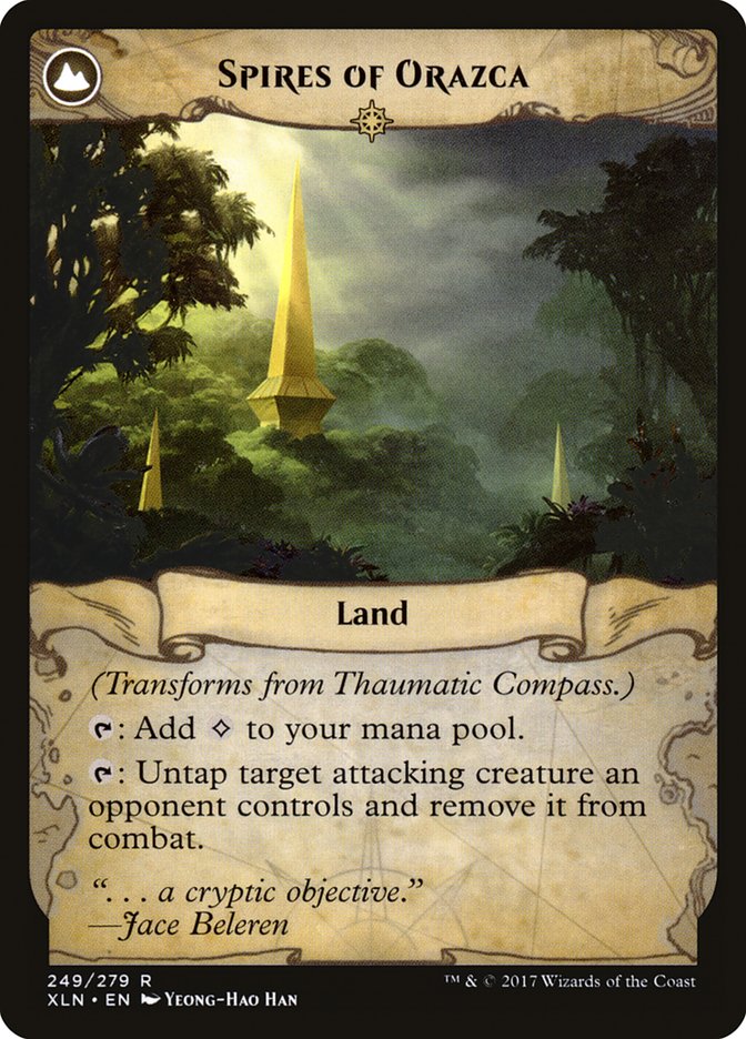 Thaumatic Compass // Spires of Orazca [Ixalan] | Yard's Games Ltd