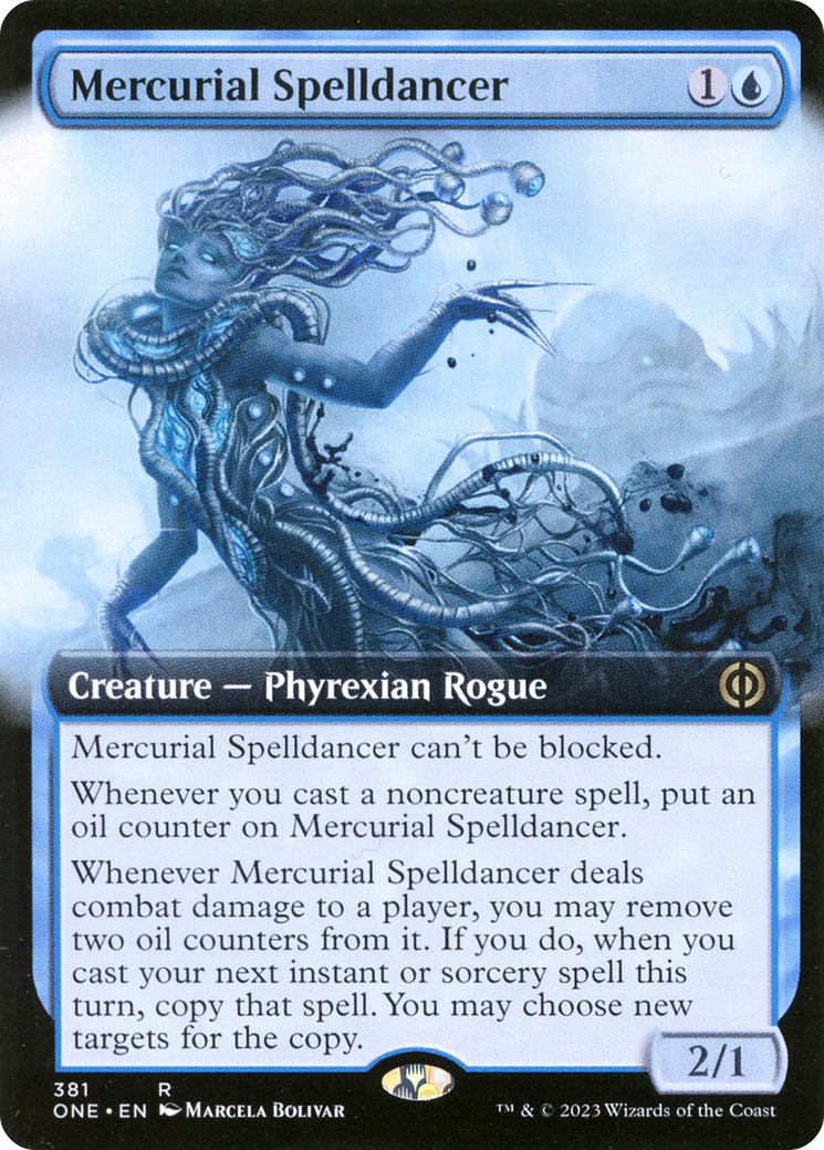 Mercurial Spelldancer (Extended Art) [Phyrexia: All Will Be One] | Yard's Games Ltd