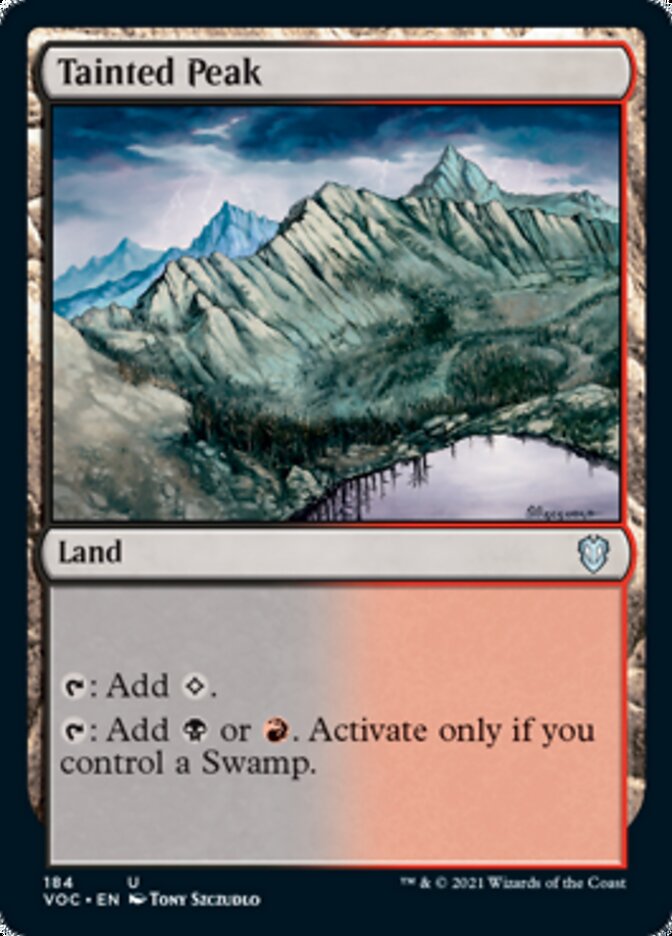 Tainted Peak [Innistrad: Crimson Vow Commander] | Yard's Games Ltd