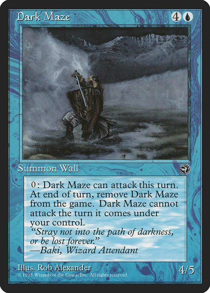 Dark Maze (Baki Flavor Text) [Homelands] | Yard's Games Ltd