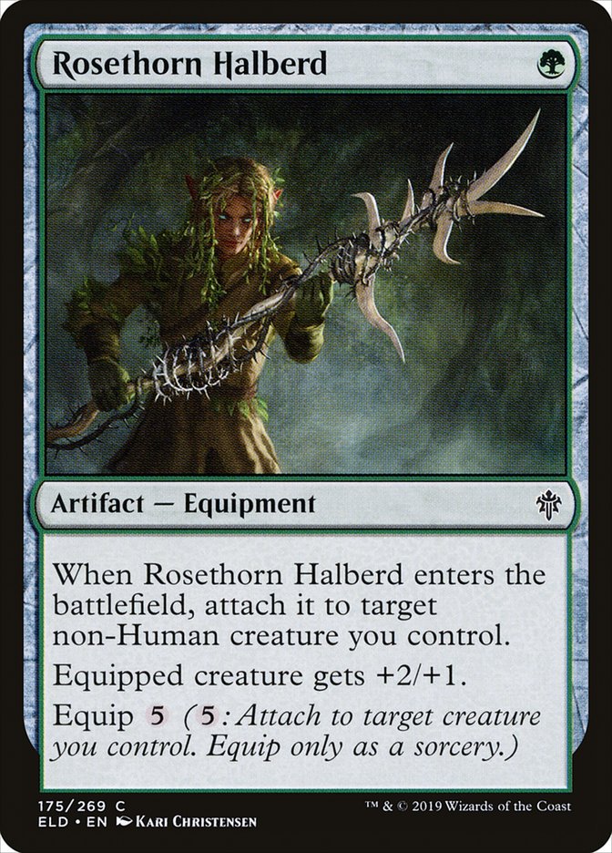 Rosethorn Halberd [Throne of Eldraine] | Yard's Games Ltd