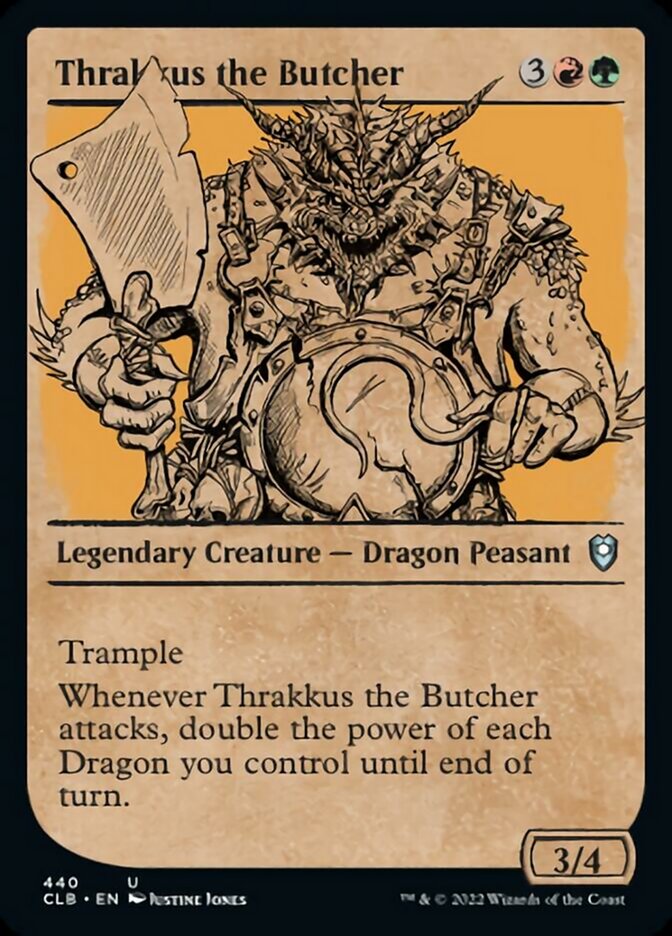 Thrakkus the Butcher (Showcase) [Commander Legends: Battle for Baldur's Gate] | Yard's Games Ltd