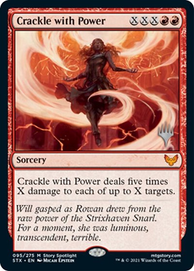 Crackle with Power (Promo Pack) [Strixhaven: School of Mages Promos] | Yard's Games Ltd