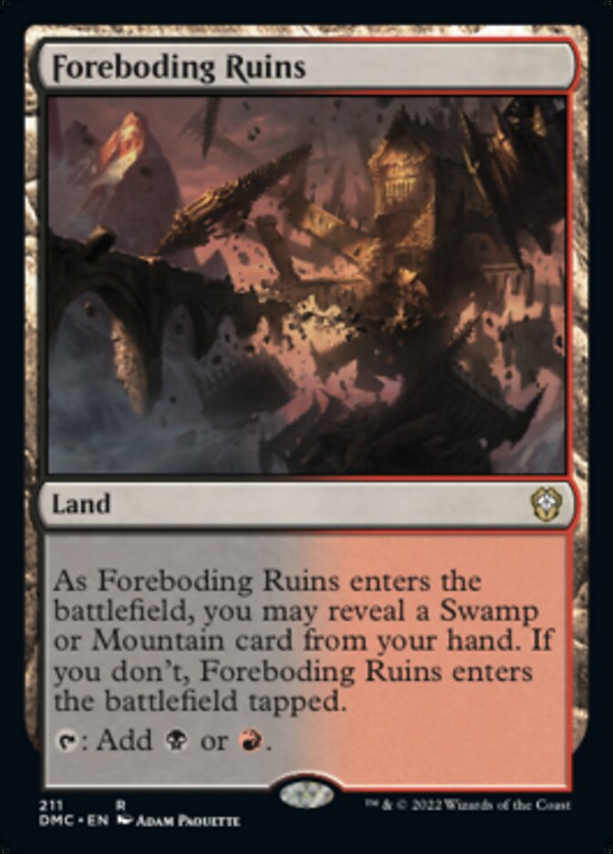 Foreboding Ruins [Dominaria United Commander] | Yard's Games Ltd