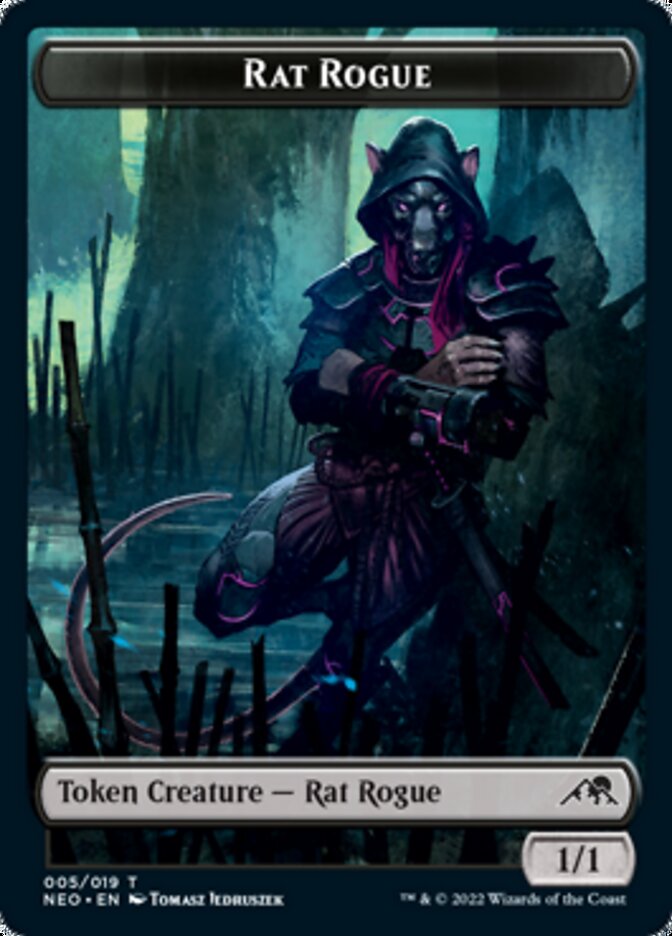 Rat Rogue Token [Kamigawa: Neon Dynasty Tokens] | Yard's Games Ltd