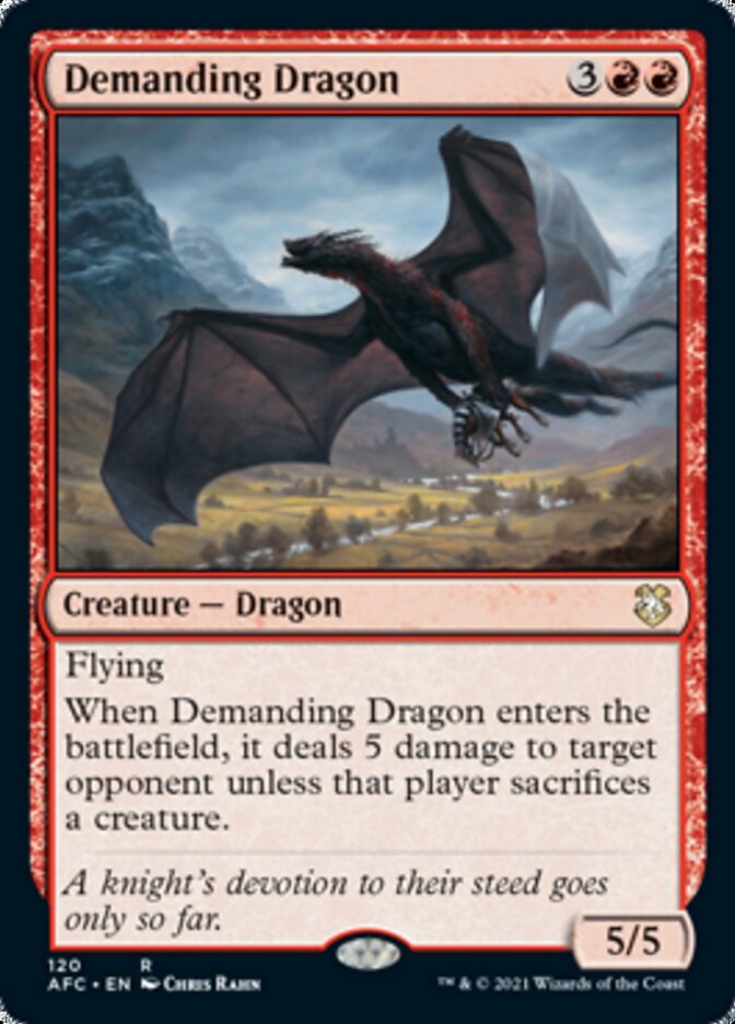 Demanding Dragon [Dungeons & Dragons: Adventures in the Forgotten Realms Commander] | Yard's Games Ltd