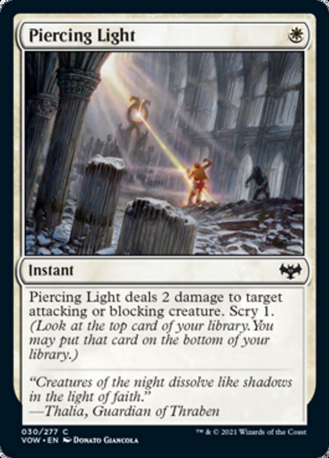 Piercing Light [Innistrad: Crimson Vow] | Yard's Games Ltd